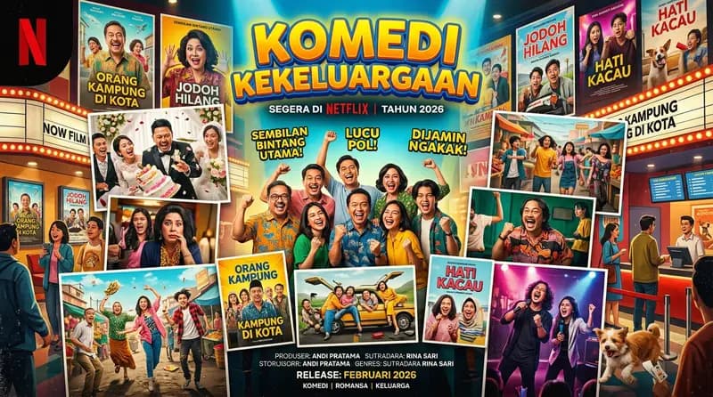 Film Komedi Indonesia Terbaru 2026: Bioskop dan Netflix