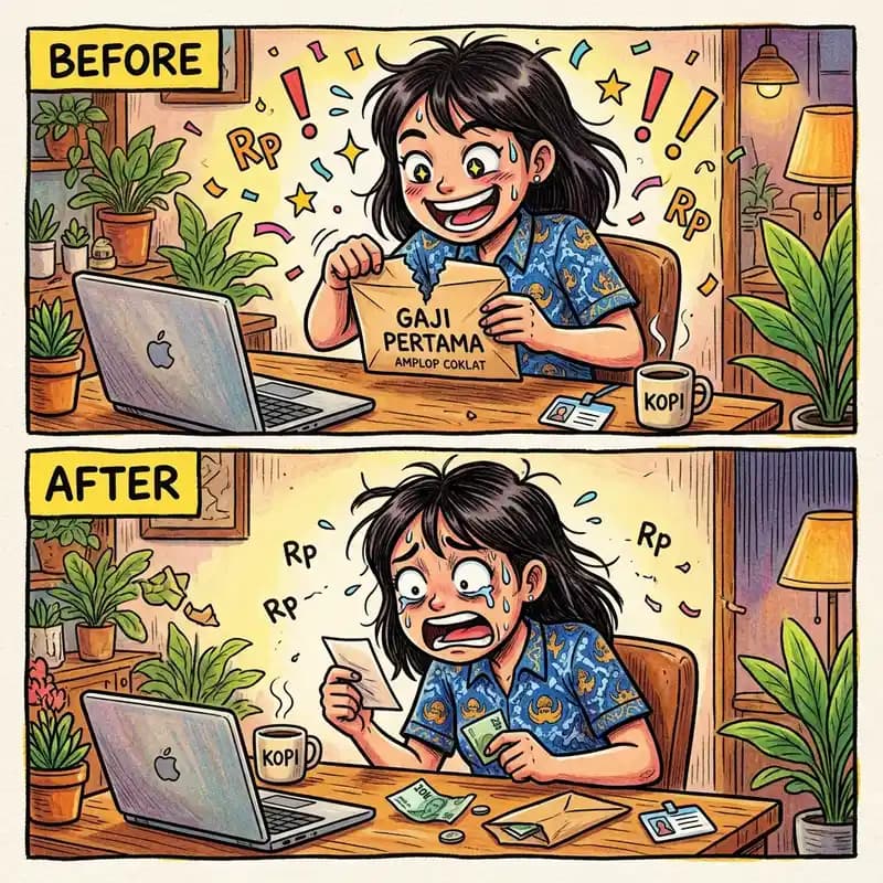 Ekspektasi gaji pertama vs realita