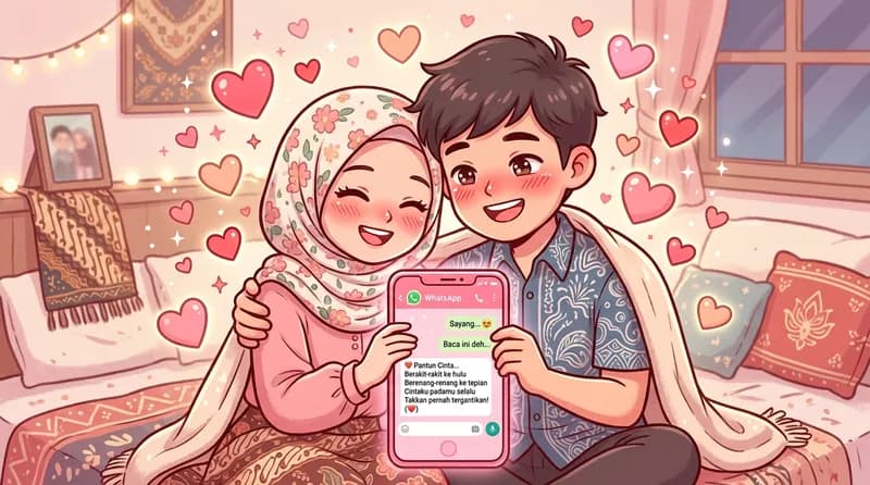 40 Pantun Bikin Salting Gebetan dan Pasangan
