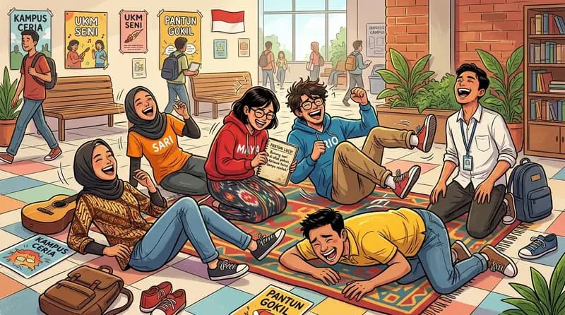 60+ Pantun Lucu Ngakak Bikin Ketawa Guling-Guling 2026