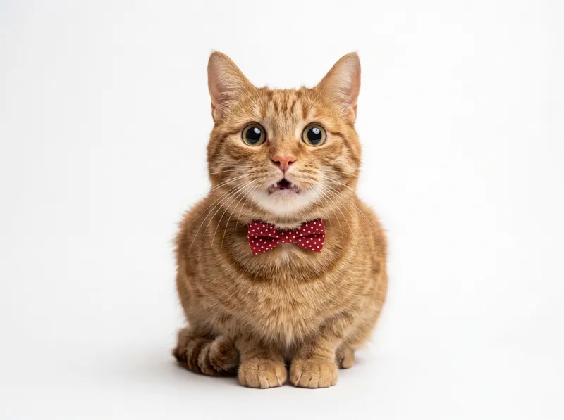 Kucing lucu memakai dasi kupu-kupu untuk PP WhatsApp