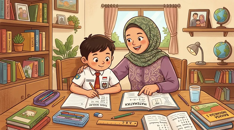 Meme sekolah lucu tentang panik tugas dan PR mendadak