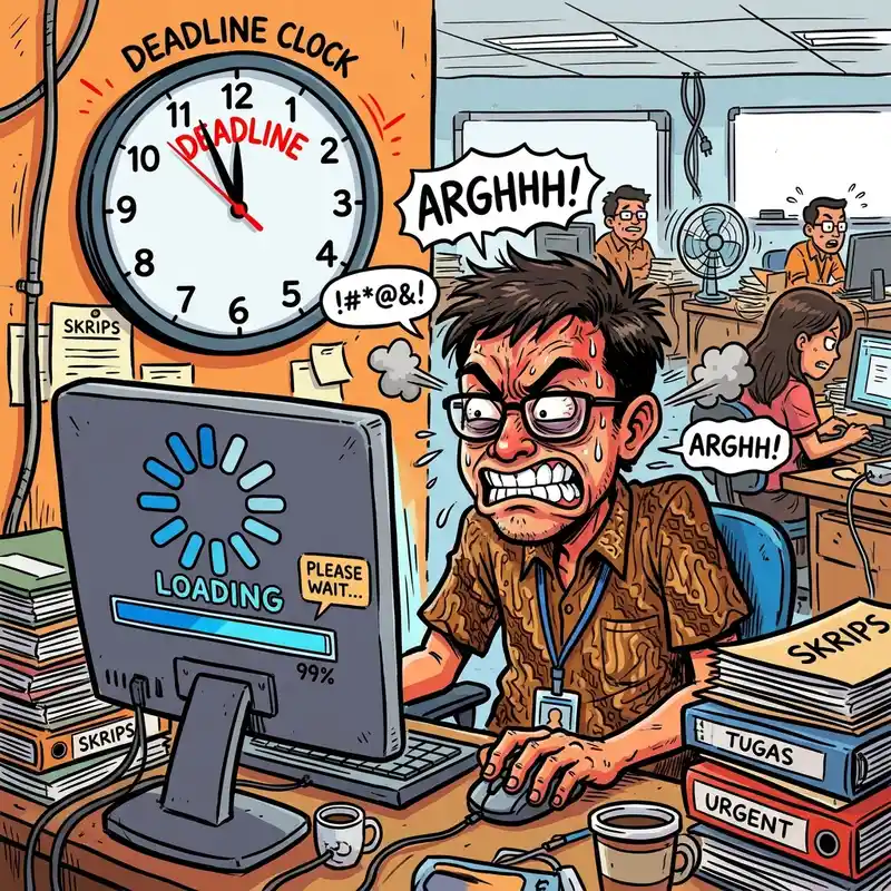 Gambar lucu tentang WiFi kantor yang bikin relate semua karyawan